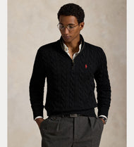 Maglione Uomo a Trecce con Mezza Zip - immagine 5