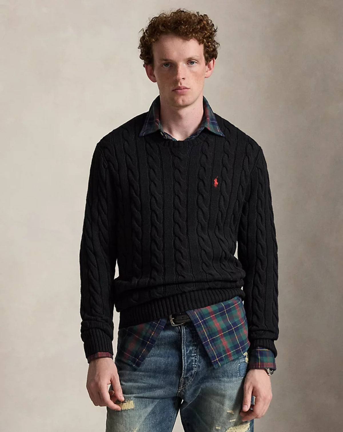 Maglione Uomo Girocollo a Trecce - immagine 4